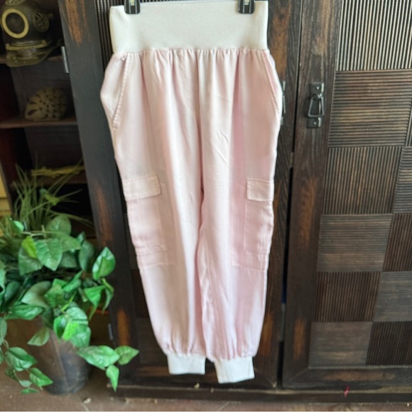 Cinq a Sept Pink Giles Twill Cargo Joggers Sz XS - Picture 11 of 12